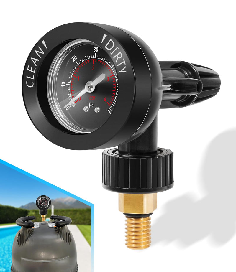 Upgraded Brass Insert R0357200 Air Gauge Release Valve Assembly Replacement for Zodiac Jandy CL CV DEL DEV JS Series Sand Filters Replace Part R0357200, 4580-003, 17-295-1062, 25357-357-000, R-03572