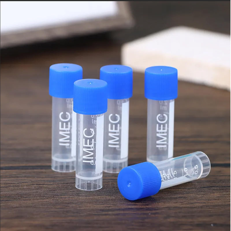 2ml Cryogenic Vials - Self Standing Cryo Tubes,Cryo Sample Tubes with Caps (500 pcs) 500