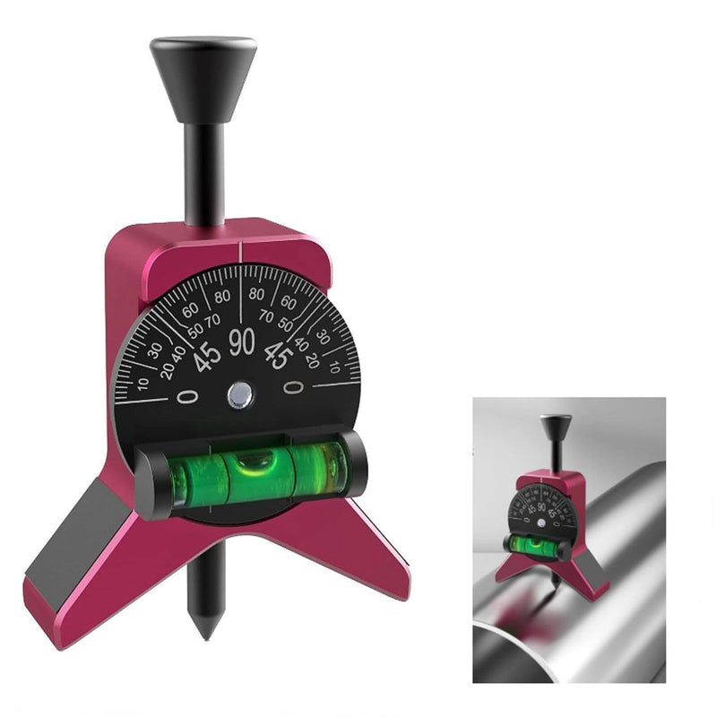 Pipe Center Finder, Pipefitter Tools with Magnetic Centering Head, Pipe Fitting Tools Center Finder to Measure Pipe Diameter from 1-1/2 to 6 Diameter