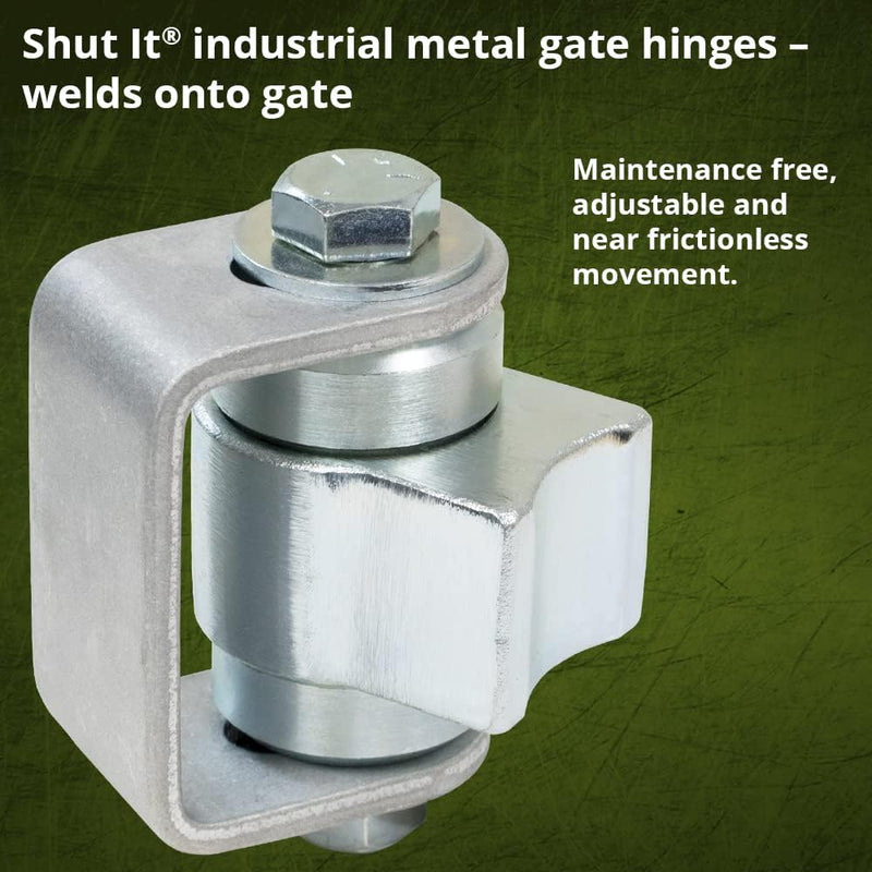 D&D CI3200 Shut It Weld-On Gate Hinge w/Steel Body & Aluminum Bracket, 1pc