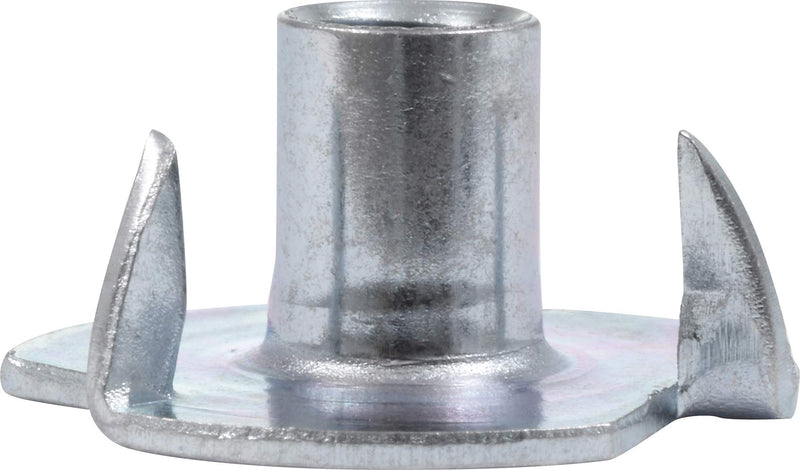 Hillman 180291 Pronged Tee Nut, 8-32, 100-Pack , Zinc #8-32