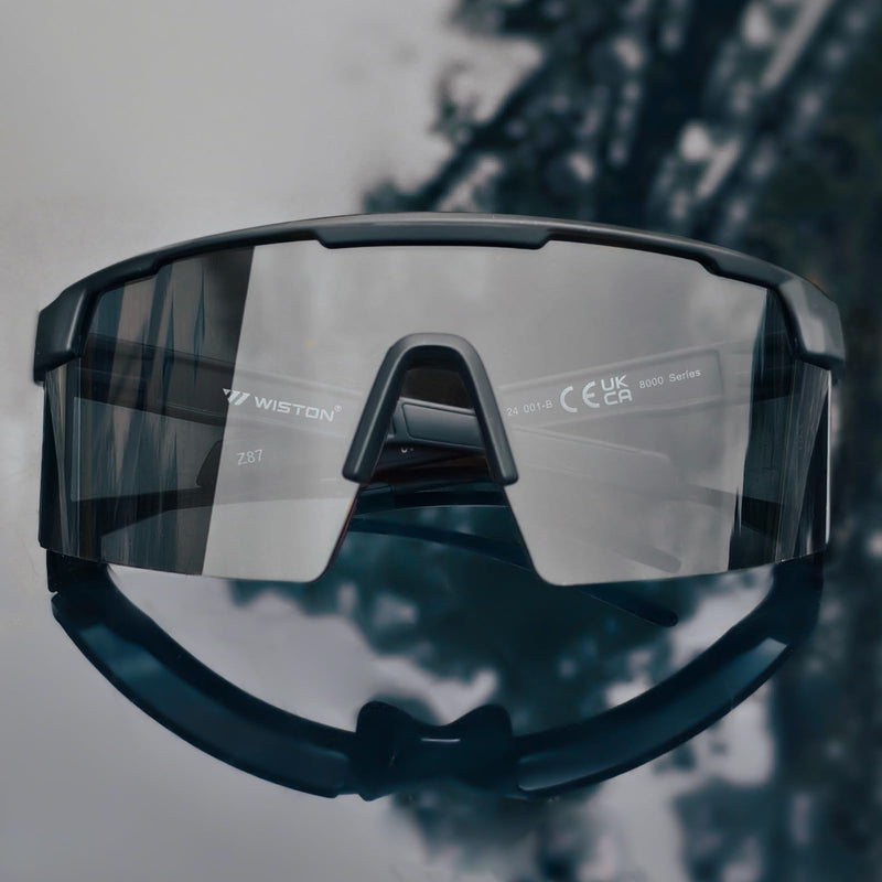 WISTON XL Z87 Sunglasses for Big Wide Heads Men Women,TR90 Ultralight UV400 Protection Sun Glasses Z8224 Black -Non Polarized