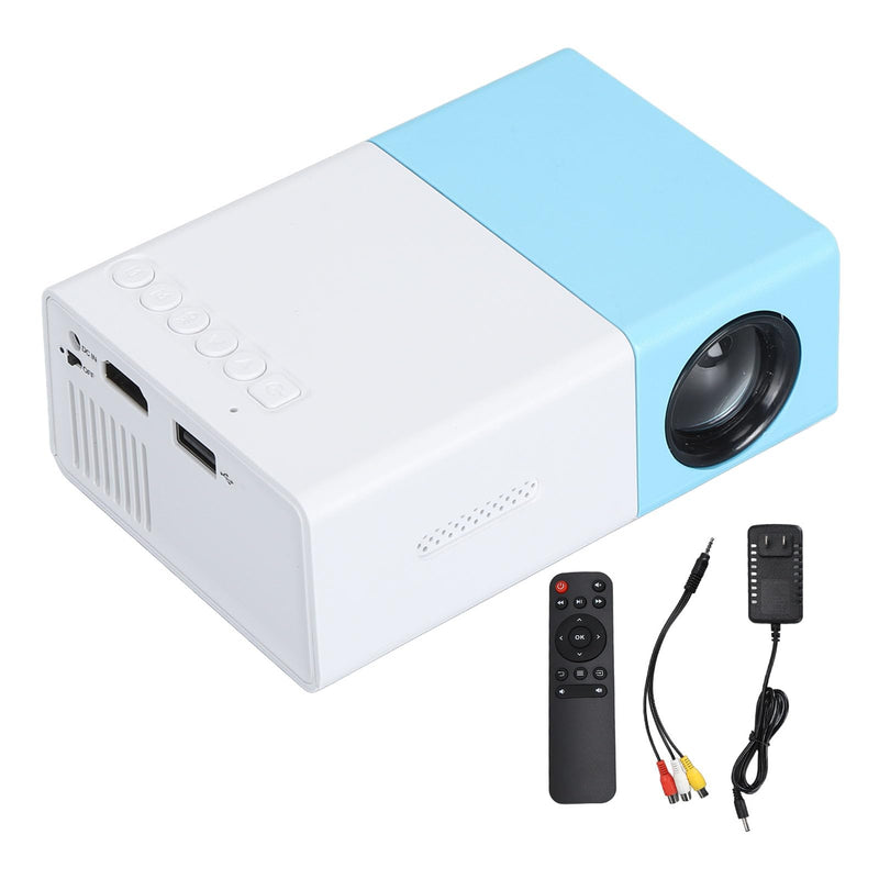 Portable Projector 1080P Mini LED with Built-in HiFi Speaker, Compatible HDMI USB AV TF Card Home Theater for Kids (US Plug) US Plug