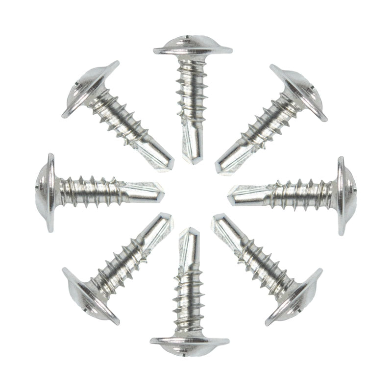 #8 x 1/2" Sheet Metal Screws，410 Stainless Steel Modified Truss Head Fast Self Tapping Screws, Phillips Drive Self Drilling Screws for Metal Plastic & Wood (250 Pack) #8 x 1/2" - 250pcs