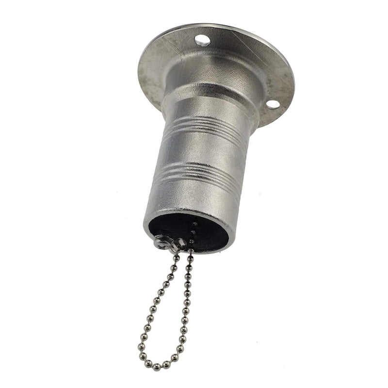 Mirror- Polished 316 SS for 2''(50MM) Marine Boat Yacht Caravan Water Tank Deck Fill/Filler with Keyless Cap For 2" with Gas