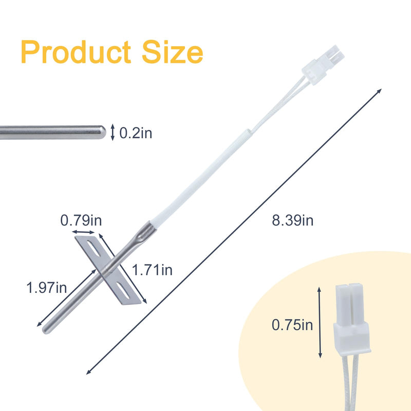 WB21X22134 WB21T10007 Range Oven Temperature Sensor Assembly Fits for GE Profile Temperature Probe WB21x5301 Oven Temperature Sensor Replacement AP5953771 PS10059162