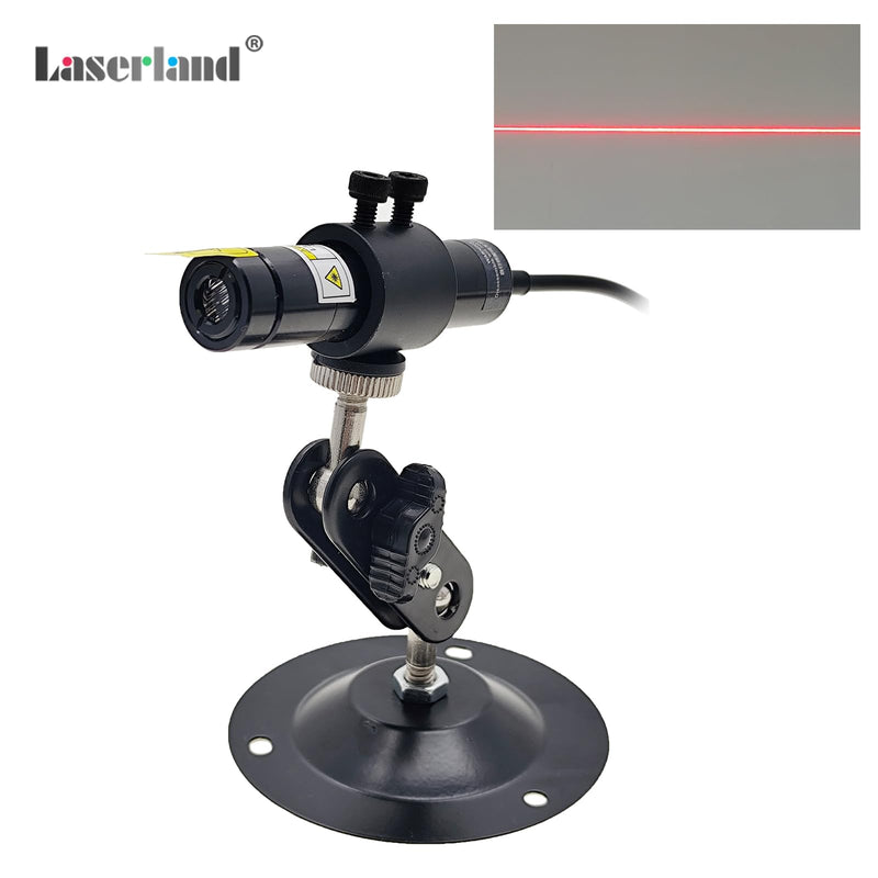 Red Light Line Module Projector Focusable Locator Generator for Fabric Wood Cloth Alignment 638nm Dia.16mm