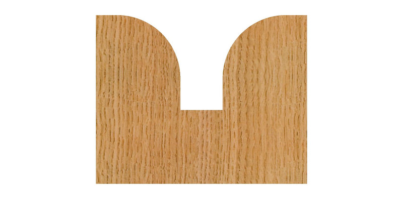Whiteside Router Bits 2058 Plunge Round Over Bit with Plunge Point 3/8-Inch Radius, 1-Inch Large Dia