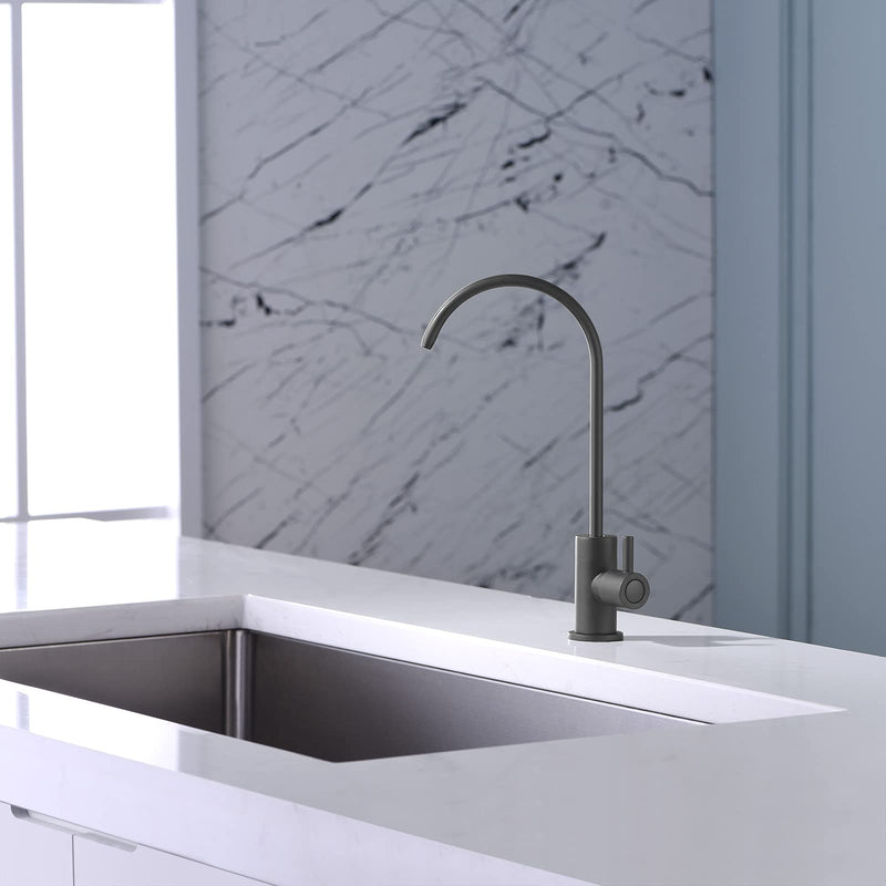 Drinking Water Faucet, Kitchen Water Purifier Faucet, Water Filtration Reverse Osmosis Faucet，Osmosis Bar Sink Faucet, Matte Black, PB2002
