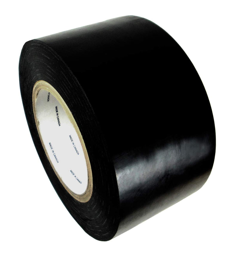 LDPE-5A Greenhouse Repair Tape, Clear – Low Density polyethylene Film (LDPE) Ideal for Sealing & Seaming (Black, 6" X108' Pack of 1 ROLL)