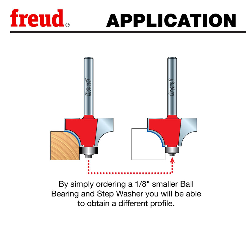 Freud 36-127: 5/8" Radius Beading Bit with 1/2" Shank