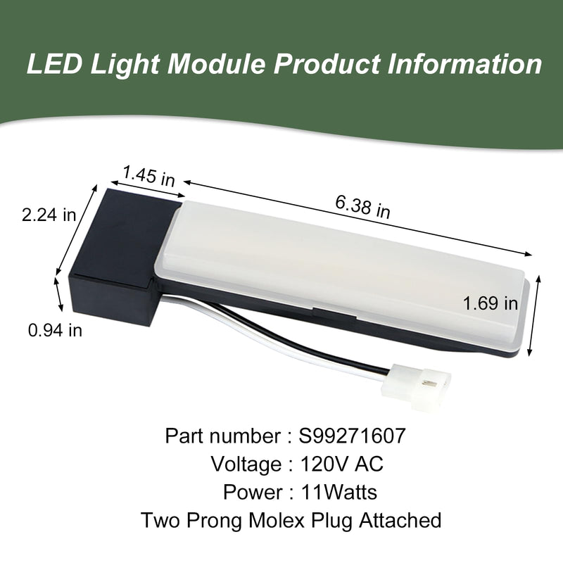 S99271607 Soft Glow LED Light Module for Bathroom Fan Light Replacement