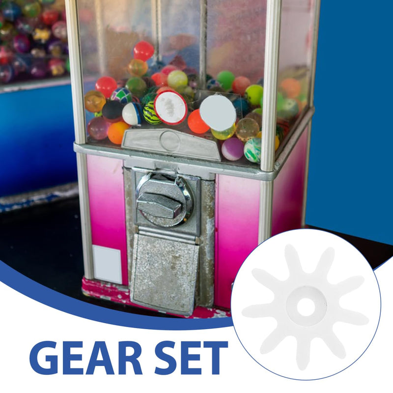 VOSAREA 4Pcs Tooth Plastic Gears for Gumball Machines Coin Operated Gear Set Mechanical Gears for Projects Candy Machine Parts Gear Accessories