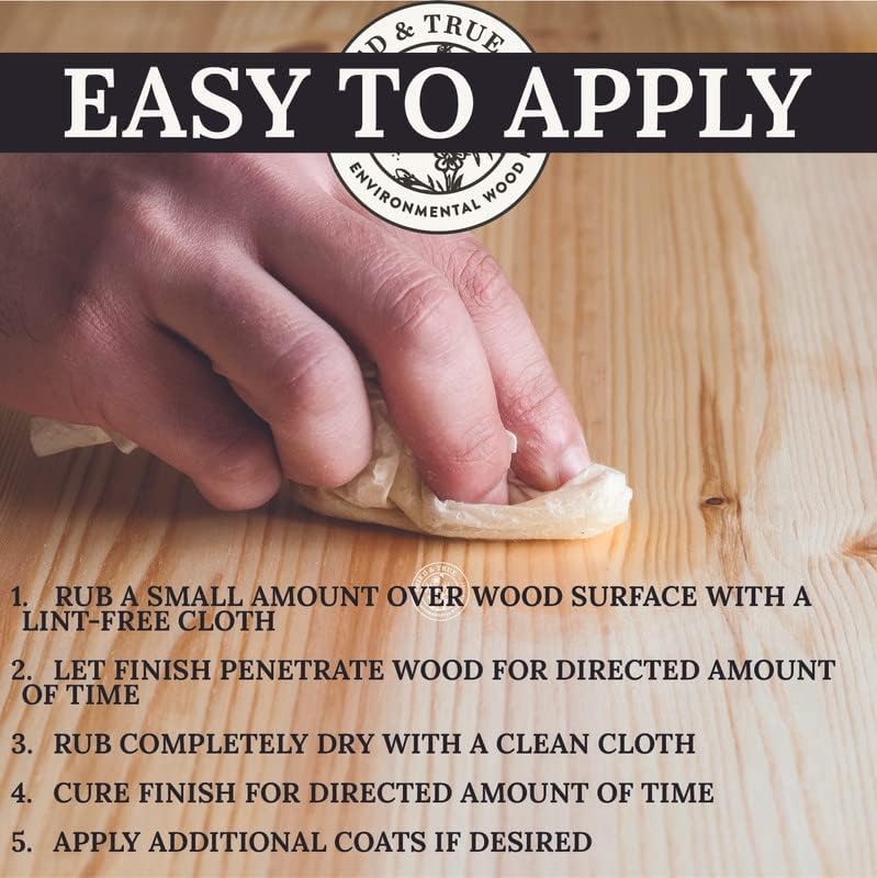 Tried & True Original Wood Finish, 8 oz. - Linseed Oil & Beeswax Blend, Ideal for All Woodwork, Long-Lasting Durability, Food Safe Sealer, Non-Toxic Wood Finish Other 8oz