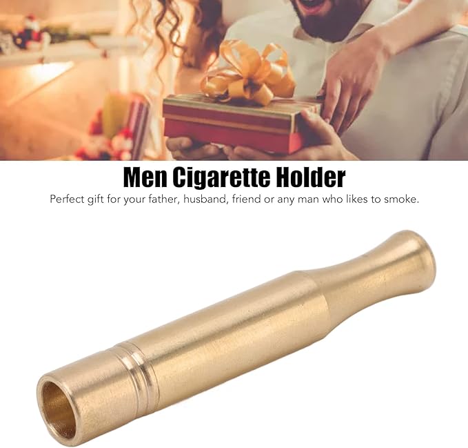 2 Sets Copper Cigarette Holder and Removable Cigarette Filter 2.36in Smoking Tube Portable Cigarette Holder for Men - NewNest Australia