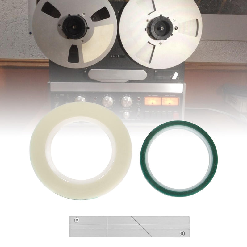 0.25 10 Inch Tape Splicing Set, Aluminum Alloy Professional Tape Splicing Block Open Reel to Reel Tape Splicing Set Fit for Revoxsonido 0.25 10 Inch Open Reel to Reel Tape Media