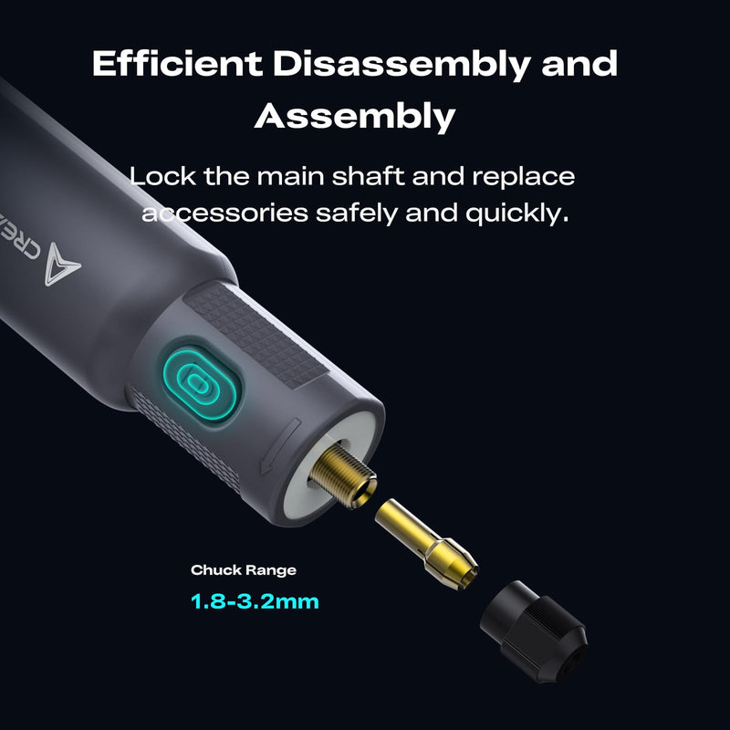 Creality Cordless Rotary Tool Kit, Multi-Functional 6 Variable, High Speeds Max 18000 RPM, 1500mAh Long Battery Life, Cordless Handheld, Portable Storage