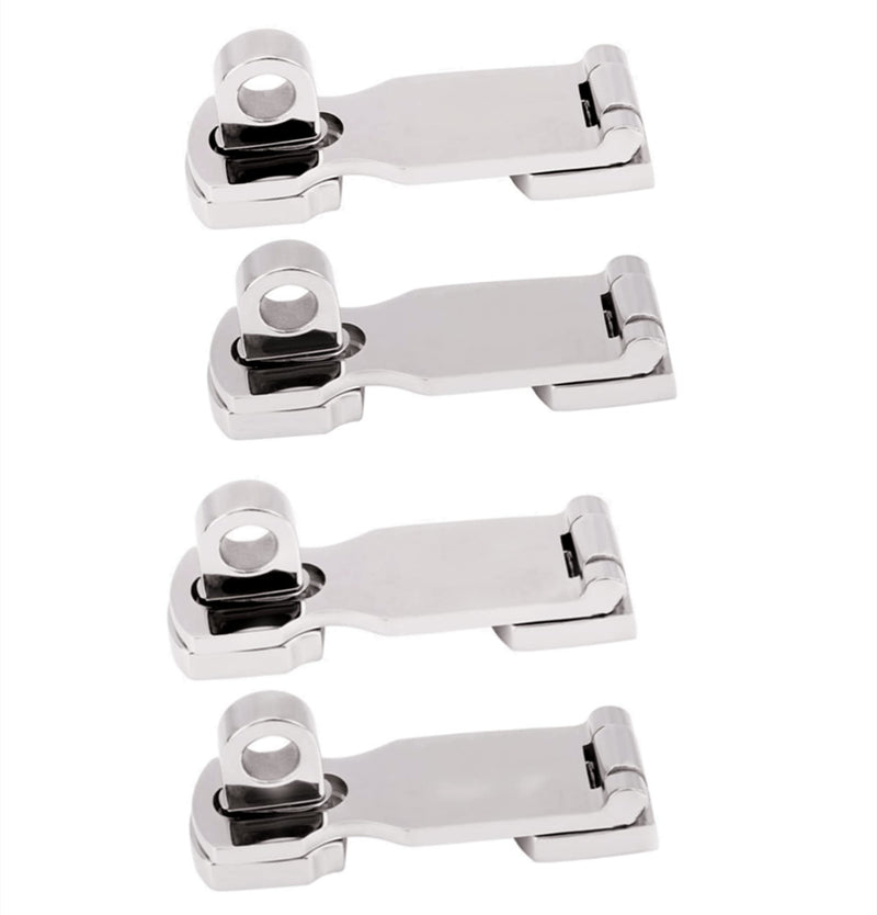 1/2/4Pack 316 Stainless Steel Boat Locker Latch Clamp Anti-Rattle Hatch Fastener，Marine Heavy Duty Boat Hatch Latch Door Latch 2