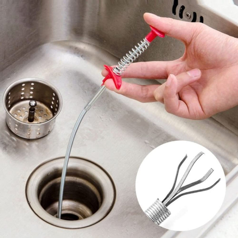 ALINNA Flexible Grabber Claw Pick Up Reacher Tool with 4 Claws Bendable Hose Pickup Reaching Assist Tool for Litter Pick, Home Sink, Drains, Toilet(24 Inches) 1 Pack