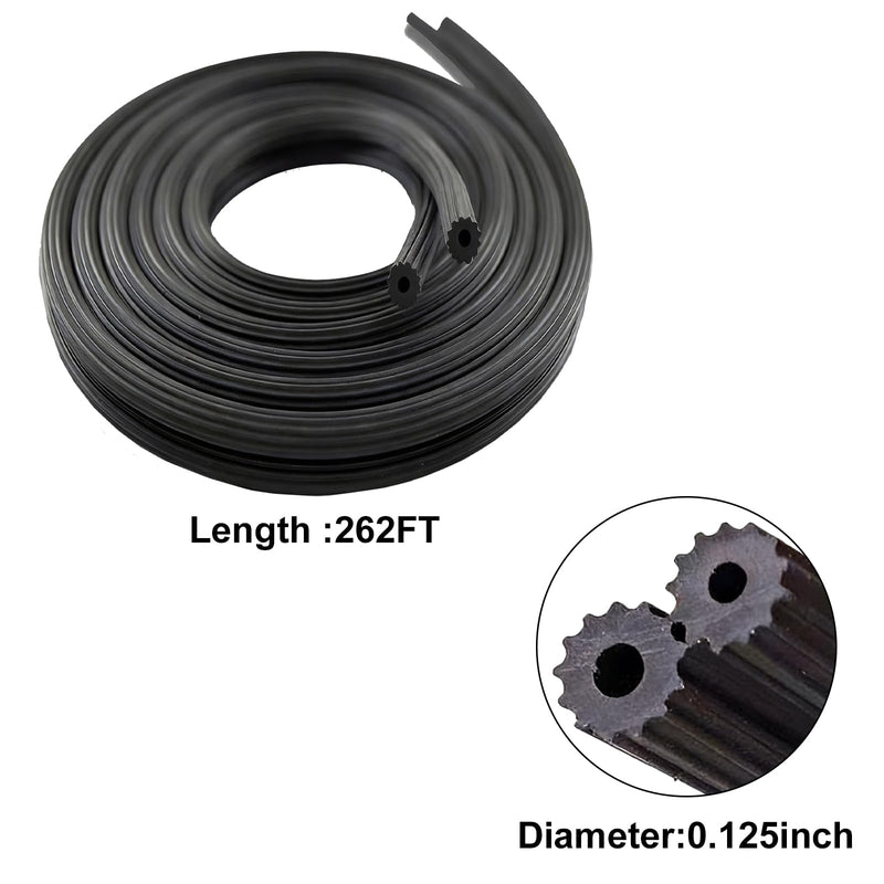 Screen Spline,0.125 in x 262 FT Screen Window Fixing Strip, Window Screen Replacement,Replacing and Installing Windows Screens,Black (0.3cm*80m) 262FT