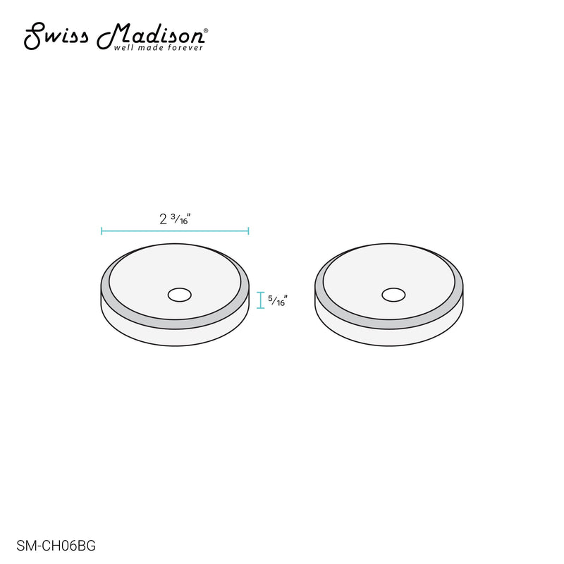 Swiss Madison Well Made Forever SM-CH06BG, Toilet Hardware Rose Gold (SM-WT442, SM-WT450, SM-WT455, SM-WT514, SM-WT530)
