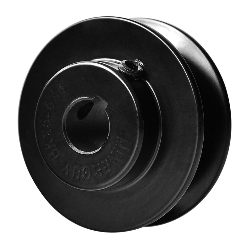 BK25-5/8 Pulley/Sheave, Cast Iron 2.6" OD, Single Groove Pulley V Style B Belt 5L for 5/8" Keyed Shaft 5/8" Bore, 2.6" OD 1 Groove