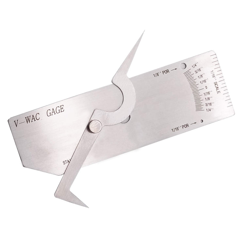 Weld Gauge Set Includes Cam Type Gauge and Weld Fillet Gauge and Porosity Undercuts Checking Gauge and Convexity Concavity Welding Gauge Inch Style A+B+C (inch)
