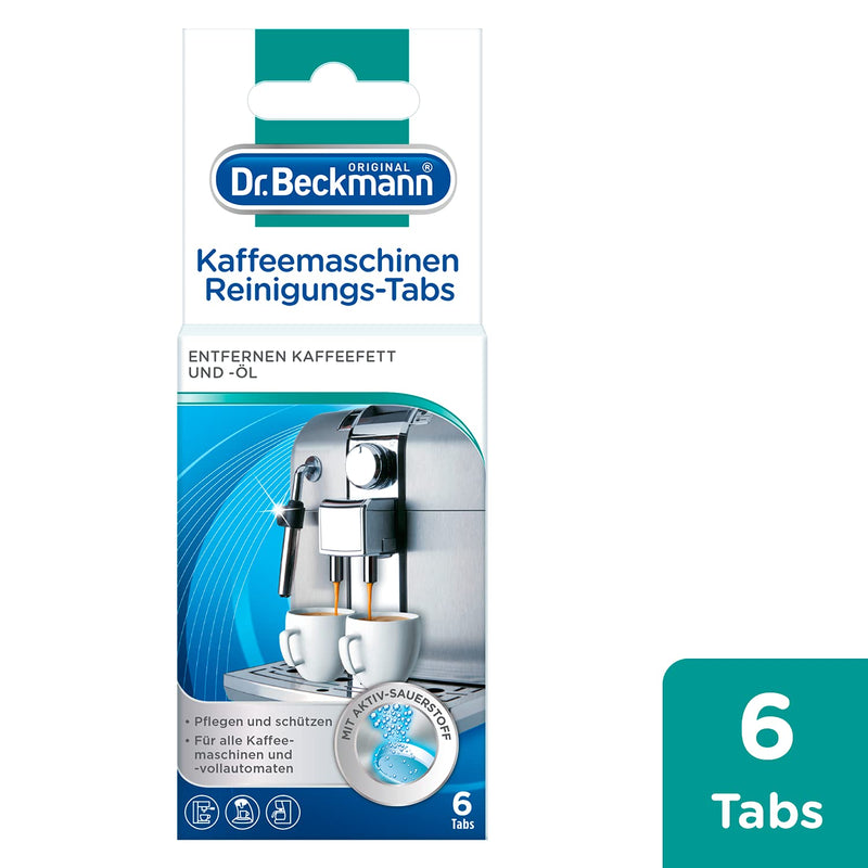 Dr. Beckmann Coffee Machine Cleaning Tabs 1 Count (Pack of 6)