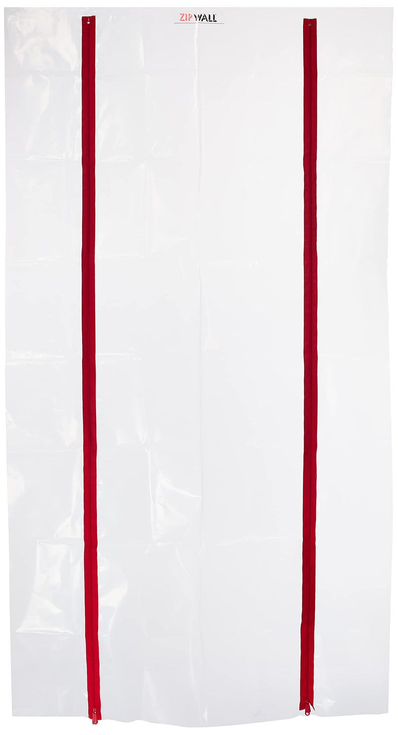 ZIPWALL ZipDoor ZDS Standard Dust Barrier Zipper Door Kit, 1 Pack, Red Standard Zipper Door Kit