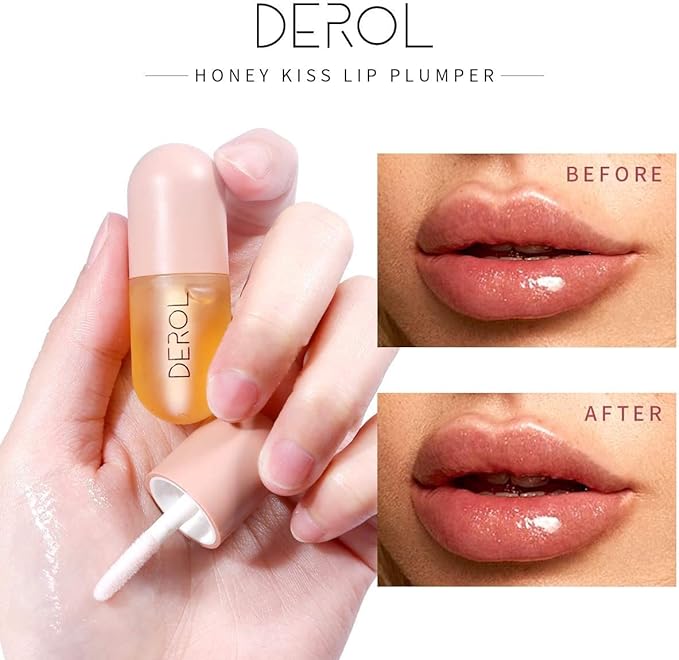 Derool Lip Plumper 0.2 fl oz (5.5 ml), Genuine Product, Fluffy Lips, Moisturizing, Transparent, Lip Gloss, Popular, Lip Care, Lip Serum, CSC - NewNest Australia