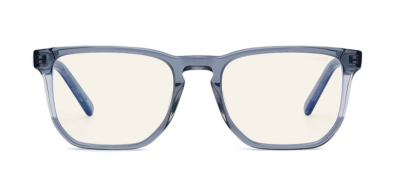 Bolle Safety - TORONTO, Blue Light Blocking Safety Glasses, Acetate Translucent grey, PC lenses Plano,One Size