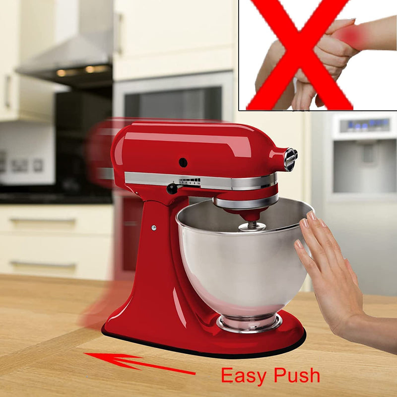 Mixer Slider Mat for Kitchen aid Stand Mixer With 2 Black Mixer Accessories,Kitchen aid Mixer Slider Mat Compatible with Kitchen aid 4.5-5 Qt Tilt-Head Stand Mixer 4.5-5Qt Mat(black)+2 black Mixer Accessories