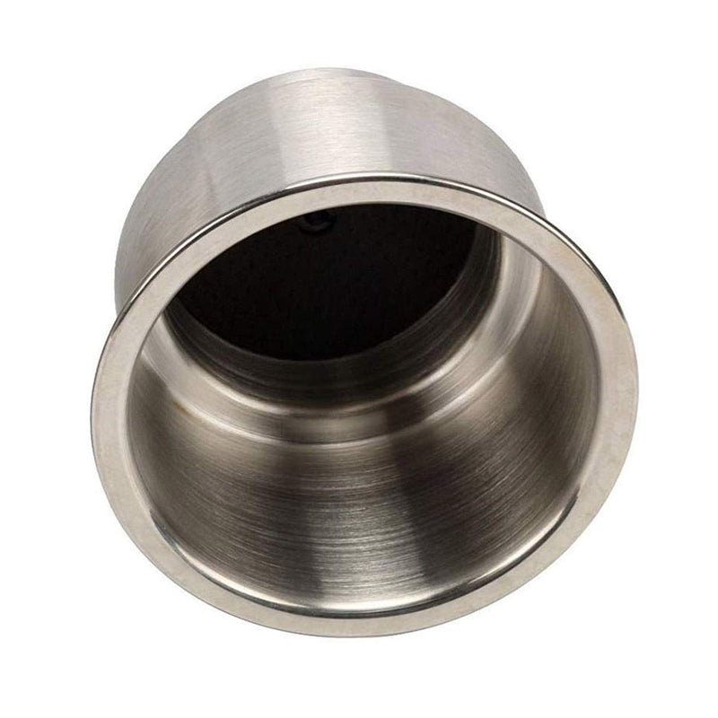 Amarine Made 4pcs Stainless Steel Cup Drink Holder with Drain for Marine Boat RV Camper 4