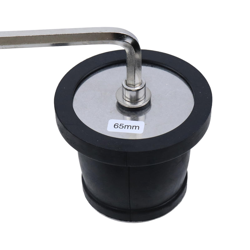 Expandable Mechanical Seal Rustproof Cleanout Pipe Plug, Removable Handle Floor Drain Plug, with L Type Hexagonal Wrench, Used in Industrial Household Ships 2-9/16"~3-1/8"(65~80mm)