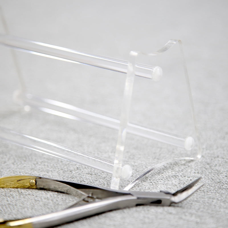 Dental Orthodontic Pliers Stand Holder for Orthodontic Craft Plier Forceps Scissors Shelf Forcep (Clear Acrylic Instrument)