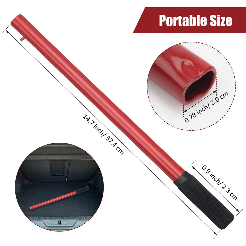 Horizontal Hydraulic Jack Handle, 2 Ton Floor Jack Handle Replacement for Car Jack Pole Lever Handle, Use for Car Jack Accessories Red
