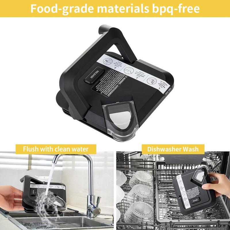 Blender Lid Replacement for Ninja 72 OZ Pitcher Locking Lid, Top Lid Cover Parts for BL610 BN750 BN751 BN800 BN801 CO610B Series,Compatible with NEW Model Pitcher with Rim Extension Only