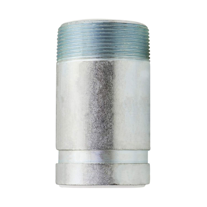 Midline Valve EOUH4060 Dielectric Nipple Pipe Fitting with PEX Lining 4" MIP x Grooved Connections 6" Long Galvanized Steel Reduces Electrolysis