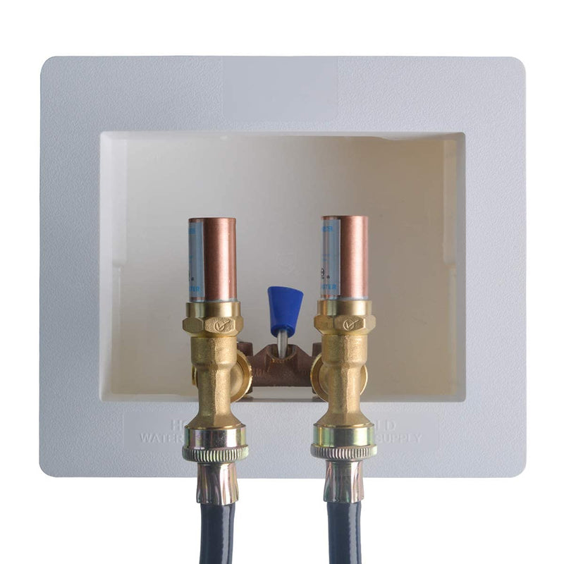 HYDRO MASTER Washing Machine Shut Off Valve，1/2" Male Pipe Thread × 3/4" Outlet Hose Thread.