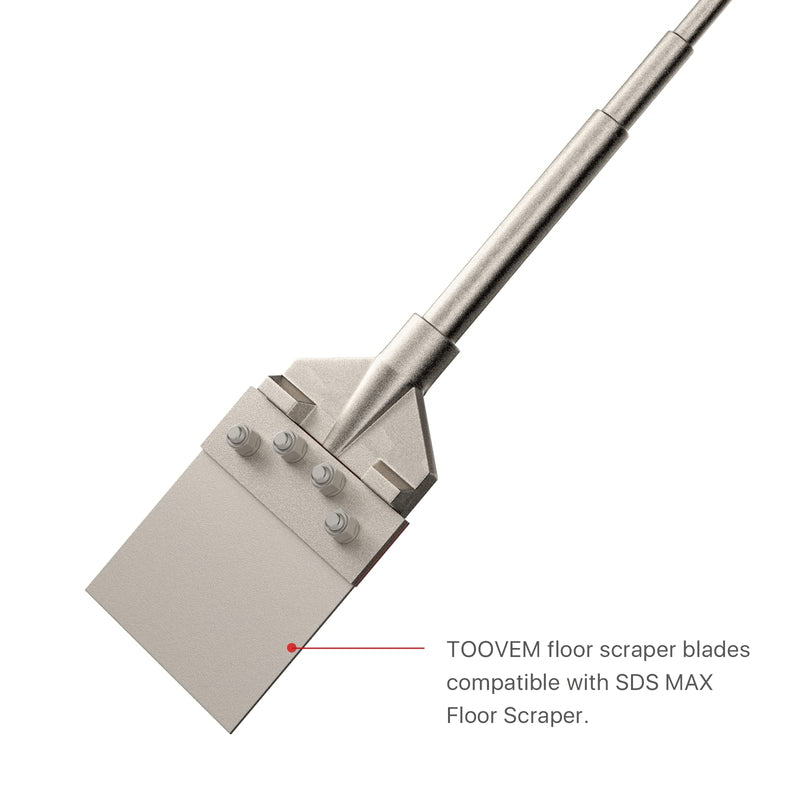 TOOVEM 2 PCS Replacement Floor Scraper Blades for SDS Max Floor Scraper 6in Floor