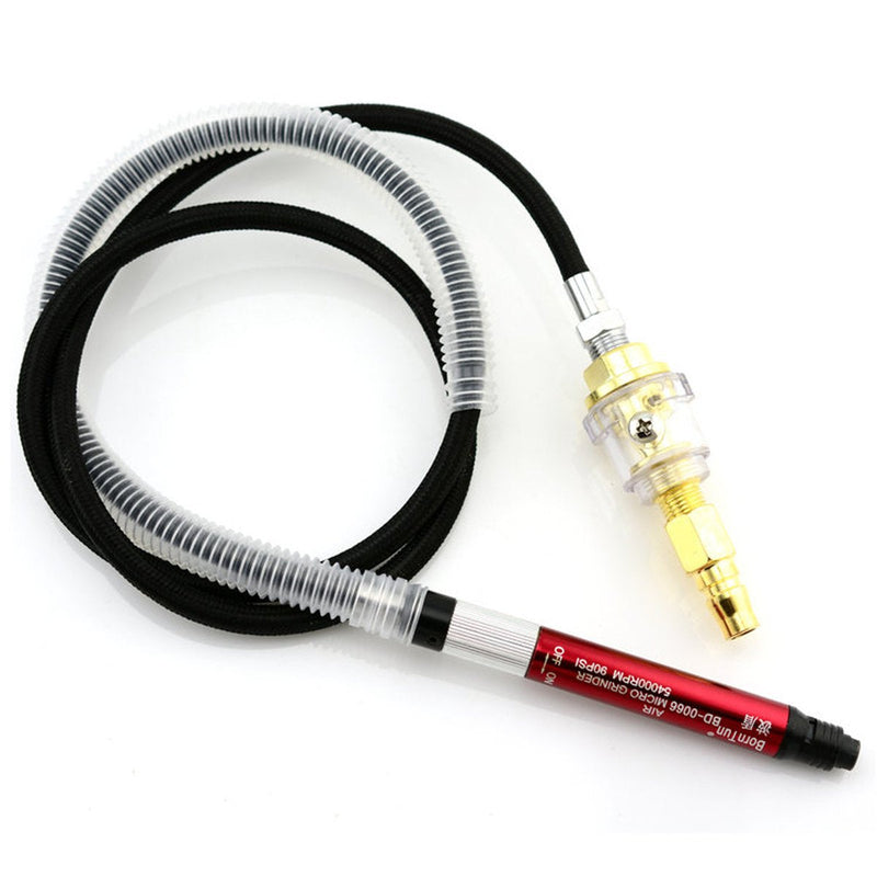 1/8" Pneumatic Micro Air Pencil Die Grinder Polishing Engraver Tool Kit