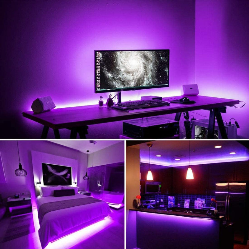 40 Foot Led Black Light Strip Kit, 720 Units Led, 12V Flexible Blacklight Fixtures, Non-Waterproof 40 ft