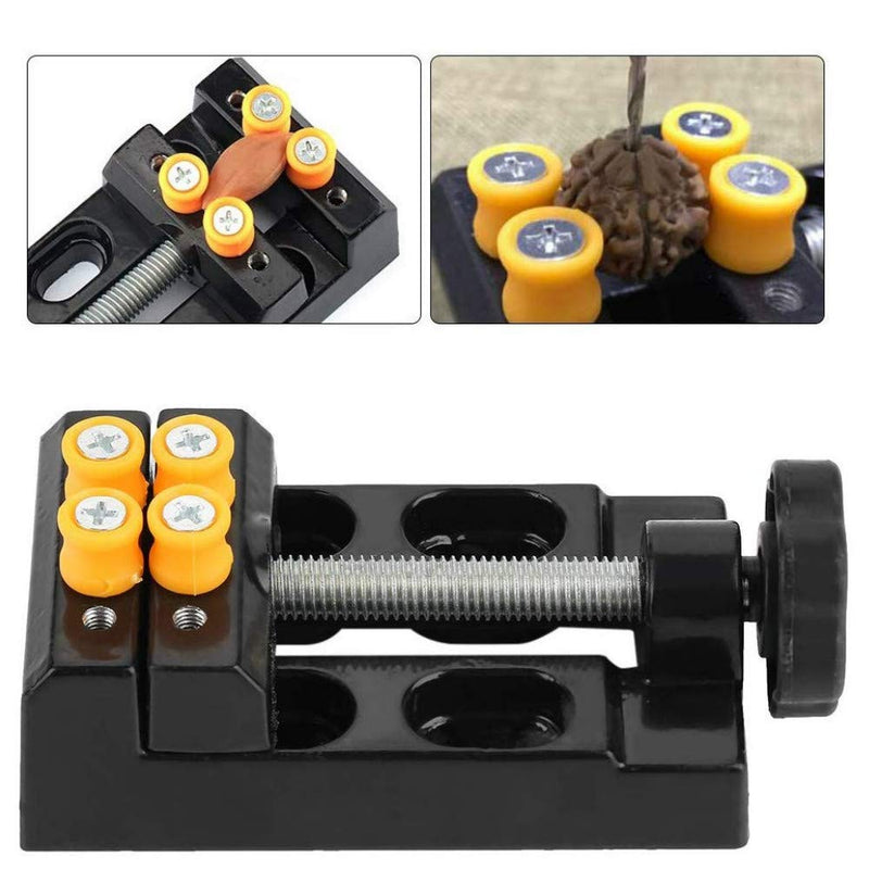 Mini Bench Vice Clamp Mini Flat Clamp Opening Parallel Table Vise for Watch Repairing Sculpture Craft Jewelry DIY Carving Tool