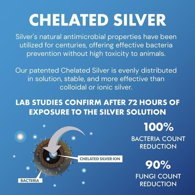 PetSilver Teeth & Gum Spray, Patented Chelated Silver, Natural Dog Breath Freshener, Cat and Dog Dental Cleaning without Brushing, Targets Tartar and Plaque, Dog Dental Spray, Made in USA, 4 oz. 1 Count (Pack of 1) - PawsPlanet Australia
