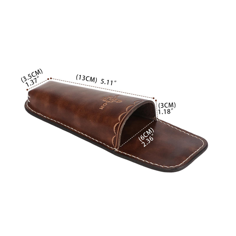 Leather Pruner Holster Belt Clip Holder for Pruning Shears, Garden Scissors | sturdy belt clip attachment, universal tool fit, hand-stitched construction, versatile for gardeners and landscapers
