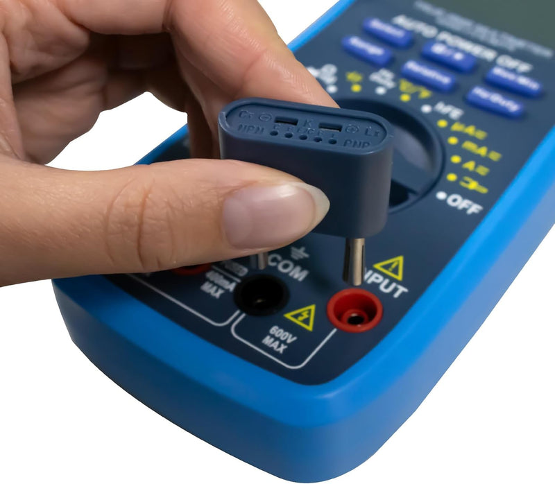 MMOBIEL Professional Digital Multimeter CAT III 1000V CAT IV 600V - 6000 Count - Test AC/DC, Current, Resistance, Temperature, Continuity, Transistor Testing - Incl Test Leads, Fuse and Magnet Strap