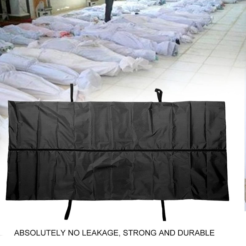 Black Emergency Cadaver Body Bag, Funeral Supplies Cadaver Bag, Oxford Cloth Storage Bag for Feral Transport(10 * 60CM) 150*60CM