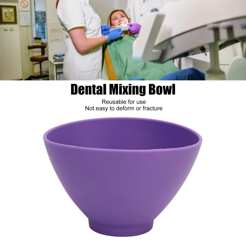 ZJchao 1PCS Colourful Lab Flexible Alginate Rubber Mixing Bowl, Dental Mixing Bowl, Silicone Mixing Cups, Lightweight, Multipurpose, Strong Durability, Reusable, Material