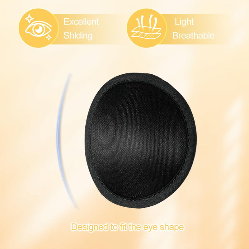 Dog Eye Patch,Small to Large Dogs & Cats Eye Injuries & Surgery Wounds Protection, Black