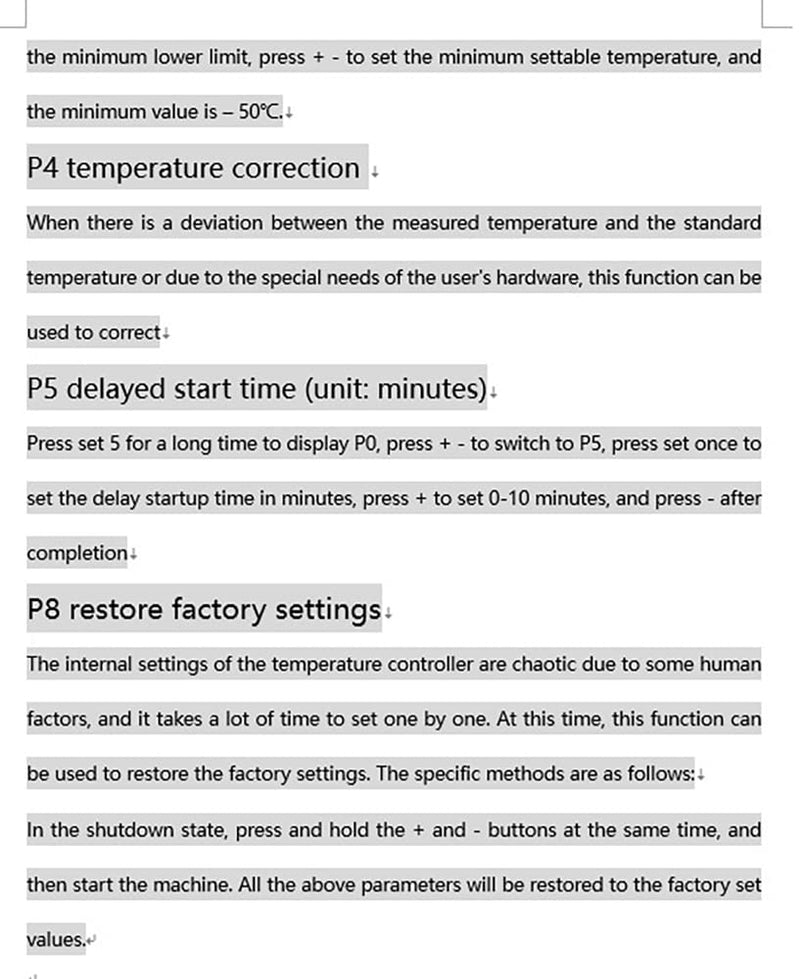 W3230 Digital LED Temperature Controller Module Digital Thermostat Switch with Waterproof Probe Programmable Heating Cooling Electronic Thermostat Range from -50℃ to 120℃ (110V 10A ) (2 Pieces) AC 110V